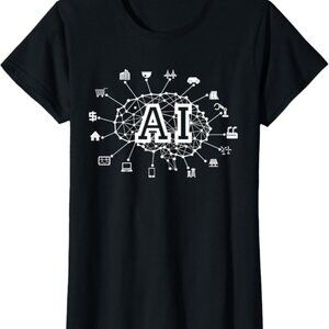 AI (Artificial Intelligence) Novelty T-Shirt Women's Size XXL